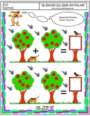 Ağaşlardaki elmaların toplamı kaç eder